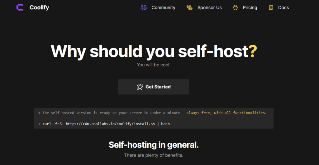 Why should you self-host?