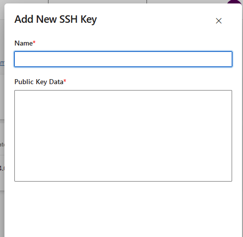 adding new ssh key