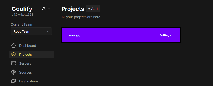 mongo db project