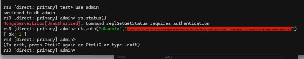setting mongo replicaSet