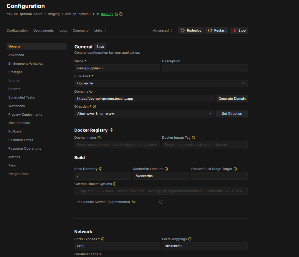 .net project config